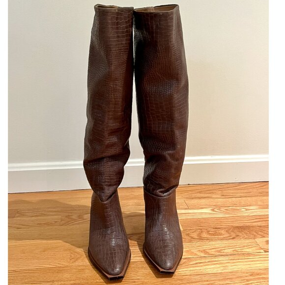 Vincenza Friday Fever Heel Boots - Brown - Picture 3 of 7